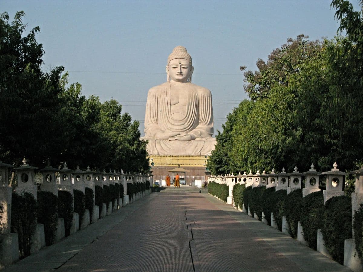 Dhamek Stupa at Sarnath, where the Buddha gave his first sermon